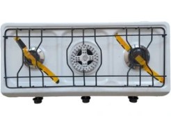 تصویر اجاق گاز رومیزی 3 شعله پولاد Three-burner table top gas stove