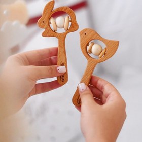 تصویر جغجغه چوبی کودک (فیکا کیدز) 