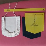 تصویر آسانتا خط کش و شابلون جیب نسوز به همراه متقال برای اتو کاری مدل هفتی نیلو با ضخامت یک میل 