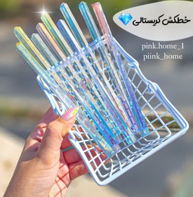 تصویر خطکش چند وجهی شفاف - کد 