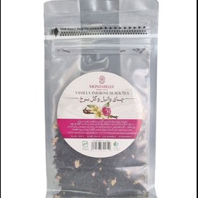 تصویر چای وانیل و گل سرخ 