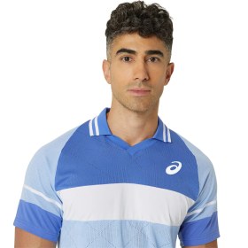 تصویر پلوشرت تنیس مردانه اسیکس Asics Match Actibreeze- آبی 