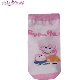 تصویر جوراب پپاپیگ رنگ صورتی 