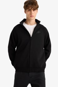 تصویر سویشرت مردانه مشکی دفکتو 