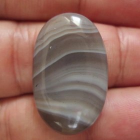 تصویر نگین عقیق سلیمانی درشت معدنی کد A 415 agate