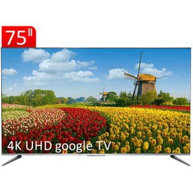 تصویر تلویزیون UHD 4K هوشمند google TV تی سی ال مدل P735 سایز 75 اینچ 