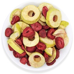 تصویر توت فرنگی و سیب 