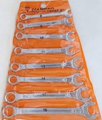 تصویر آچاریکسر رینگ یکسرتخت ۸ عددی دیاموند (حداقل سفارش۱۲دست) Diamond 8-Piece Combination Wrench Set (Open-End & Ring-End)