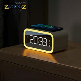تصویر شارژر وایرلس ساعت رومیزی هوشمند و چراغ خواب باوین Bavin PC1065S Wireless Charging Clock (اورجینال ارسال فوری) 