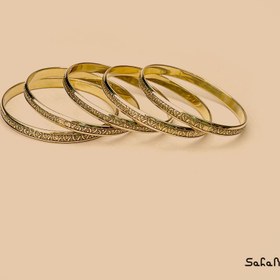 تصویر النگو برنجی ست 5 عددی 