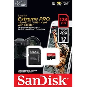 تصویر کارت حافظه سن دیسک microSD Extreme PRO ۱ ترابایت ۲۰۰MB/s 