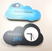 تصویر کارت ویزیت سلفون مات / براق شکل خاص 