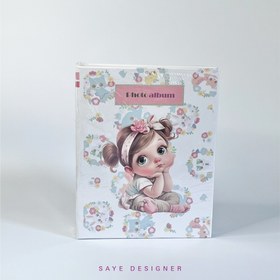 تصویر آلبوم پاکتی کودک 16×21 طرح ماه دختر (ظرفیت 100 عکس) 
