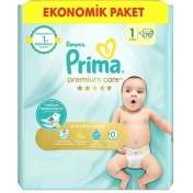 تصویر پوشک پریما پمپرز سفید ضد حساسیت سایز 1 بسته 70 تایی pampers prima prima pampers size 1