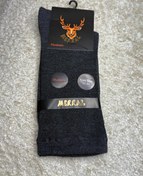 تصویر جوراب دیابتی نخ پنبه مرال - ذغالی 