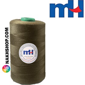 تصویر نخ پلی استر 40/2 MH قهوه ای-کد 411 