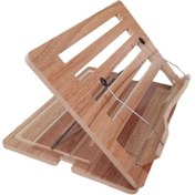 تصویر نگهدارنده کتاب چوبی کتابخوان پلاس مدل کتابیار 