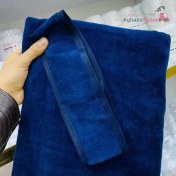 تصویر ست حوله و هدبند پاکسازی سرمه ای 