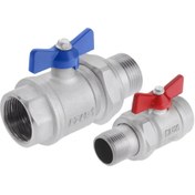 تصویر شیر مهره ماسوره دار دسته پروانه ای آذر کد 128 