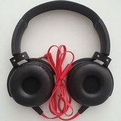 تصویر هوفون Sony سونی قرمز و مشکی کد 0469 