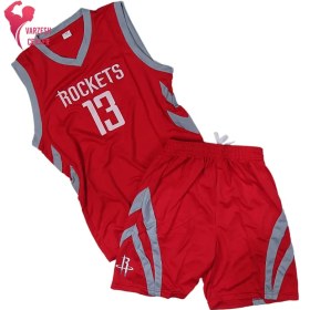 تصویر ست رکابی و شلوارک بچه گانه Rockets sets outfits basketball Rockets