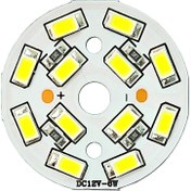 تصویر ال ای دی 6 وات 12 ولت SMD سفید مهتابی 