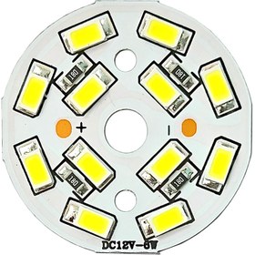 تصویر ال ای دی 6 وات 12 ولت SMD سفید مهتابی 