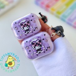 تصویر رژ لب و شاین لب ایرپادی کرومی آویز دسته کلید دار 