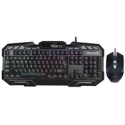 تصویر ست کیبورد و موس وریتی مدل GAMING KEYBOARD KITS VERITY V-KB6126GCW 