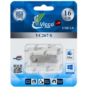 تصویر فلش مموری ویکومن مدل VC267 S ظرفیت 16 گیگابایت ا Vicco VC267 S flash memory capacity 16 GB Vicco VC267 S flash memory capacity 16 GB