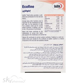 تصویر قرص اکوفاین یوروویتال 60 عدد Eurhovital Ecofine 60 Tablets