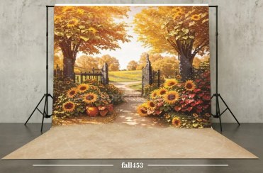 تصویر بکدراپ پارچه ای عکاسی طرح پاییز کد fall453 