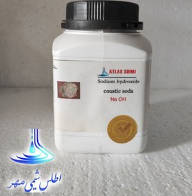 تصویر سدیم هیدروکسید _ سود پرک (اطلس شیمی مهر) - ۱ کیلویی سدیم هیدروکسید (گرانول) Sodium hydroxide