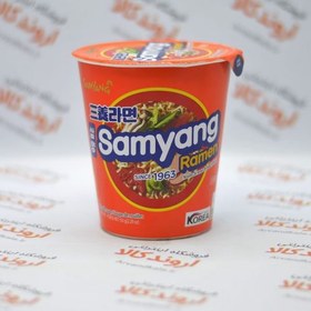 تصویر نودل ليوانی کره ای ساميانگ راميون 65 گرم SAMYANG مدل Ramen Samyang Ramen Korean Instant Noodle Soup Cup 65gr