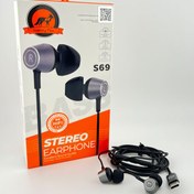 تصویر هندزفری happy fox مدل s69 با رابط 3.5 میلی متری 