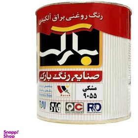 تصویر رنگ روغنی براق آلکیدی مشکی بارک مدل 9005 B R وزن 250 گرم 