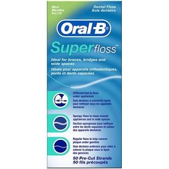 تصویر نخ دندان ارتودنسی سوپرفلاس اورال بی oralb 