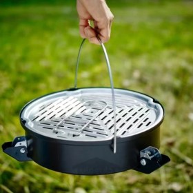 تصویر باربیکیو زغالی قابل حمل مشکی ایکیا مدل IKEA KORPÖN تحویل 29 روزه IKEA KORPÖN portable charcoal barbecue black