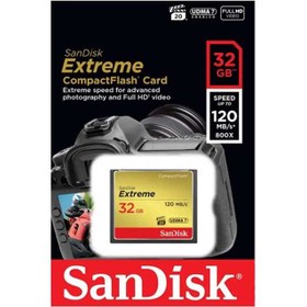 تصویر کارت حافظه Sandisk CF 32 GB 120 MB/S 800X Sandisk CF 32 GB 120 MB/S 800X