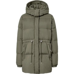 تصویر کاپشن پر سبز زنانه چیبو 