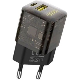 تصویر شارژر دیواری تایپ سی و یو اس بی 30 وات ایکس او XO CE05(EU) PD30W+QC3.0 18W fast charger XO CE05(EU) PD30W+QC3.0 18W fast charger