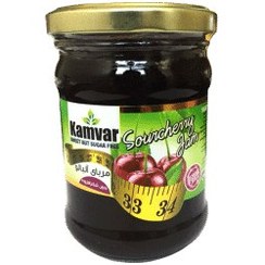 تصویر مربا آلبالو بدون قند کامور 