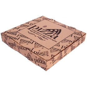 تصویر جعبه پیتزا ایفلوت سایز 40 چاپی بسته 50 عددی 