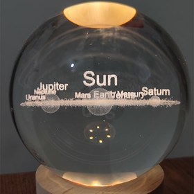 تصویر گوی کریستالی طرح کهکشان (8 سانتی) 