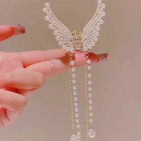 تصویر کلیپس فلزی بال فرشته آویز دار زایا Hanging angel wings metal clip