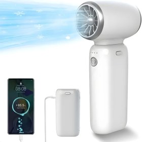 تصویر جت فن و پاور بانک گرین لاین مدلGNMFPBFANWH 