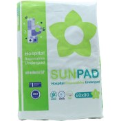 تصویر زیرانداز بهداشتی بیمار و سالمند سان پد سایز 90 در 60 بسته 5 عددی sunpad hospital disposables underpad 5 pcs