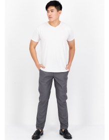 تصویر شلوار چینی ساده مردانه مدل کاروت، خاکستری برند selected Men Carrot Fit Plain Chino Pants, Grey