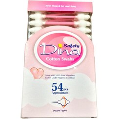 تصویر گوش پاک کن دینا مدل H2 بسته 54 عددی صورتی 