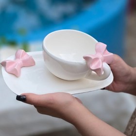 تصویر ست ماگ پاپیونی و زیری 